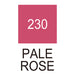 Colour chart for the Pale Rose (230) Kuretake ZIG Clean Colour Brush Pen