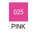 Colour chart for the Pink (025) Kuretake ZIG Clean Colour Brush Pen