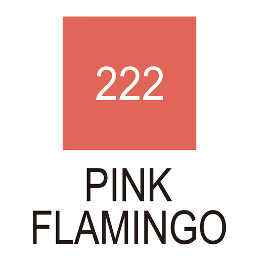 Colour chart for the Pink Flamingo (222) Kuretake ZIG Clean Colour Brush Pen
