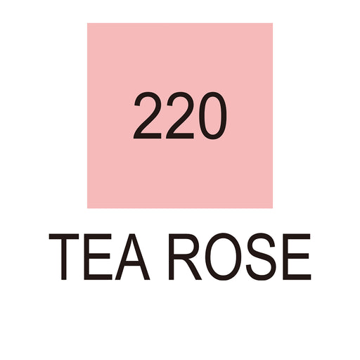 Colour chart for the Tea Rose (220) Kuretake ZIG Clean Colour Brush Pen