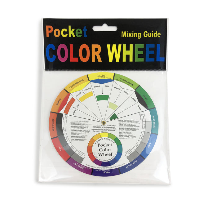 Pocket Colour Wheel for use as a mixing guide