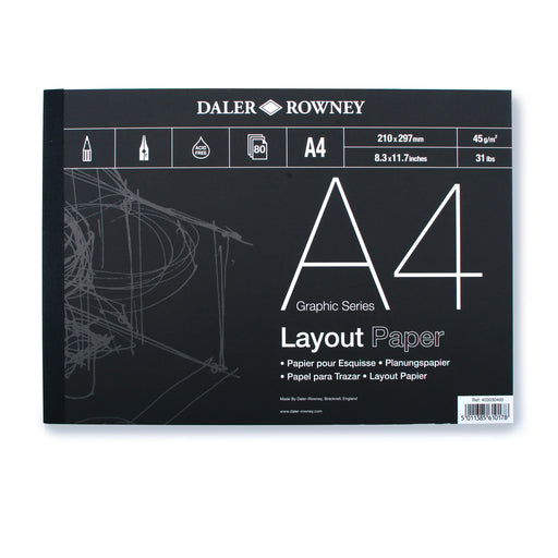 Daler Rowney A4 Layout Calligraphy Paper Pad