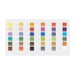 Colour Chart for the 36 Colour Set of Derwent Watercolour Pencils 