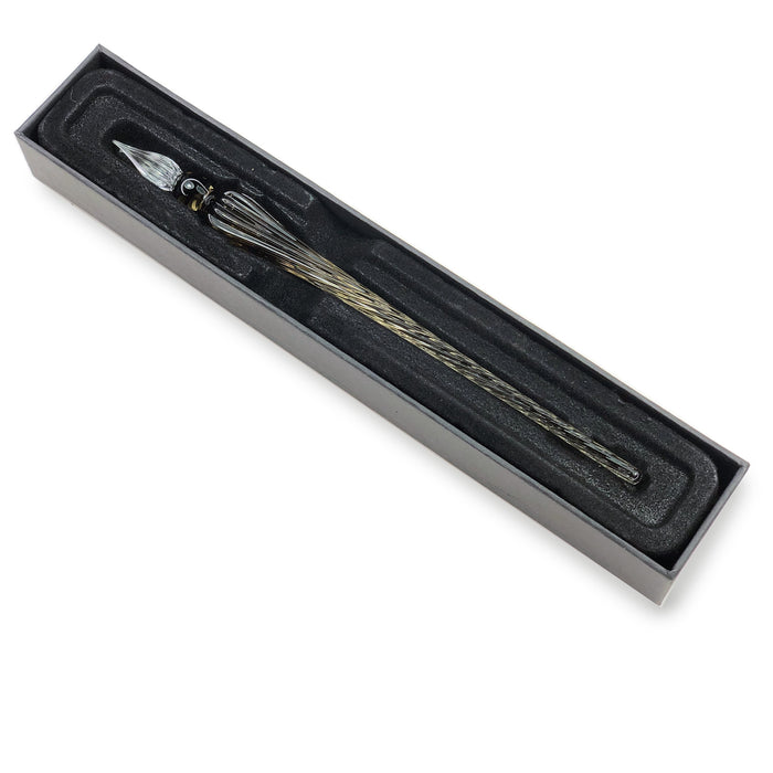 Glass Pen Black in presentation box