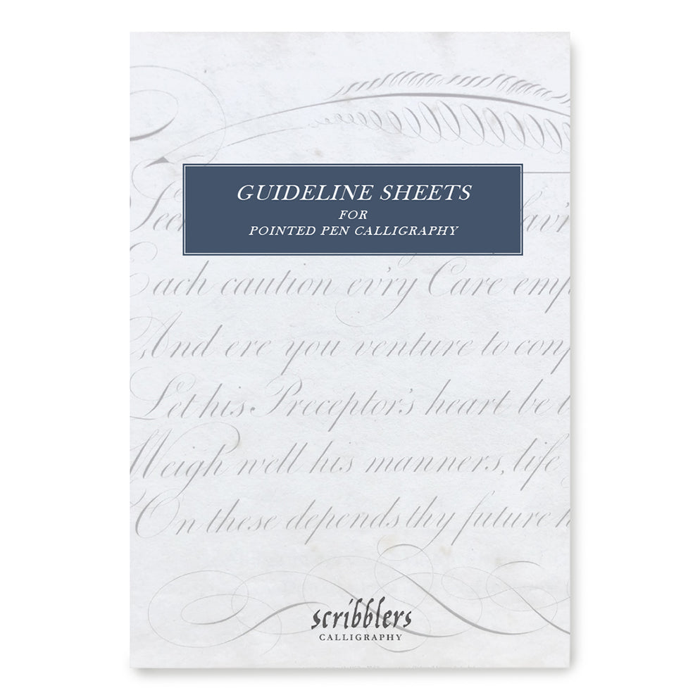 Printable Guidelines for Pointed Pen Calligraphy | Scribblers ...