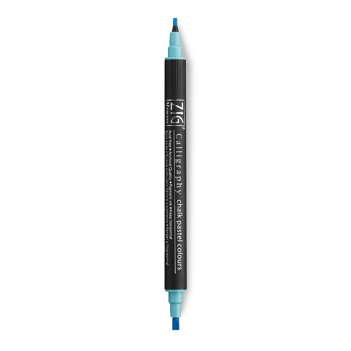 Blue Chalk Pastel Kuretake Zig Memory Calligraphy Pen 