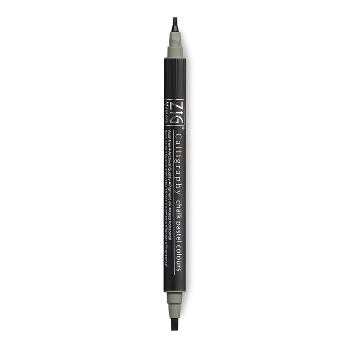 Gray Chalk Pastel Kuretake Zig Memory Calligraphy Pen 
