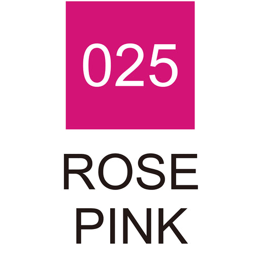 Colour chart for the Extra Fine Rose Pink Kuretake ZIG Cocoiro Letter Pen Refill