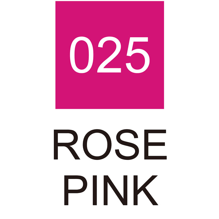 Colour chart for the Extra Fine Rose Pink Kuretake ZIG Cocoiro Letter Pen Refill