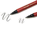 Brush Tip comparison of the Twin sided Kuretake Hikkei Sign Brush Pen