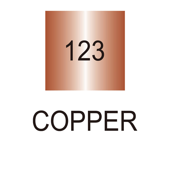 Colour chart for Metallic Copper (123) Kuretake Zig Writer Pen