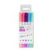 Floral Colour Set of Marvy Artist Brush Pens 1100 containing Rose Pink, Rosemarie, Magenta, Salvia Blue and Pale Green