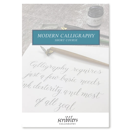 Digital front cover for the Modern Calligraphy Short Course
