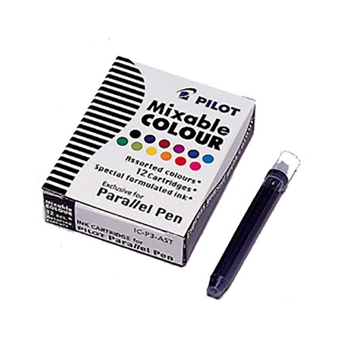 Pack of 12 Assorted Pilot Parallel Pen Cartridges