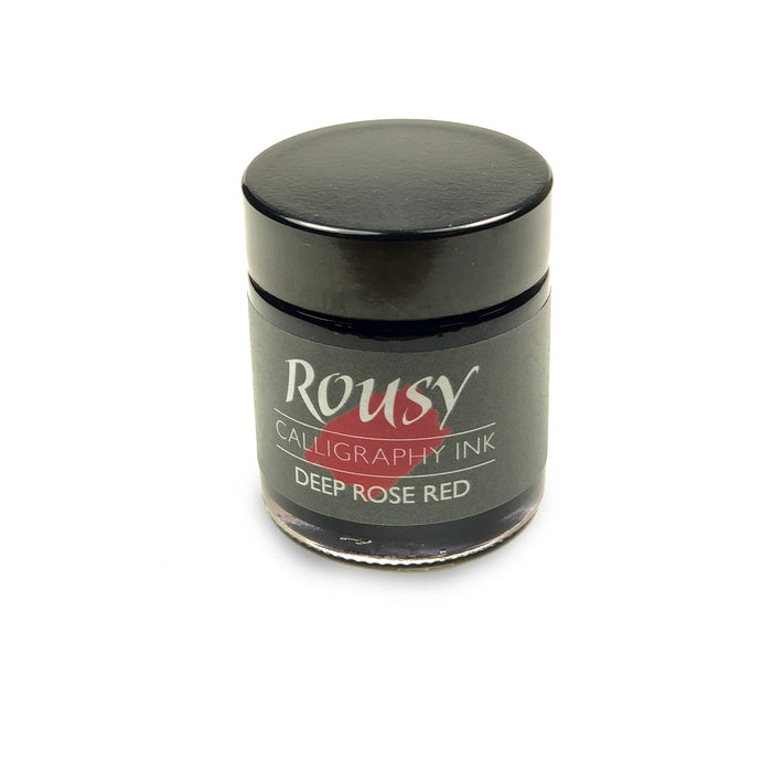 30ml Bottle of the Deep Rose Red Rousy Calligraphy Ink