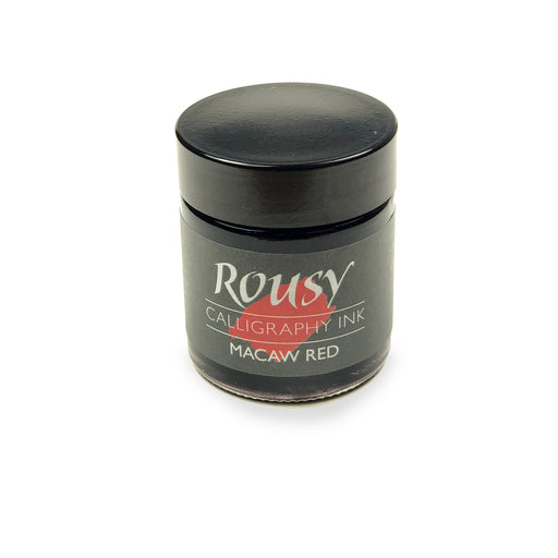 30ml Bottle of the Macaw Red Rousy Calligraphy Ink