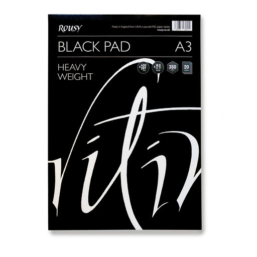 A3 Black Rousy Heavy Weight Calligraphy Pad