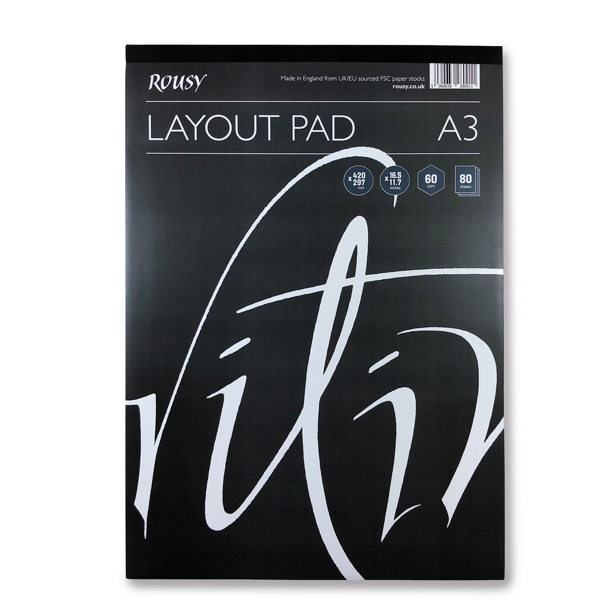 Rousy Layout Pad A3 Scribblers Calligraphy Supplies