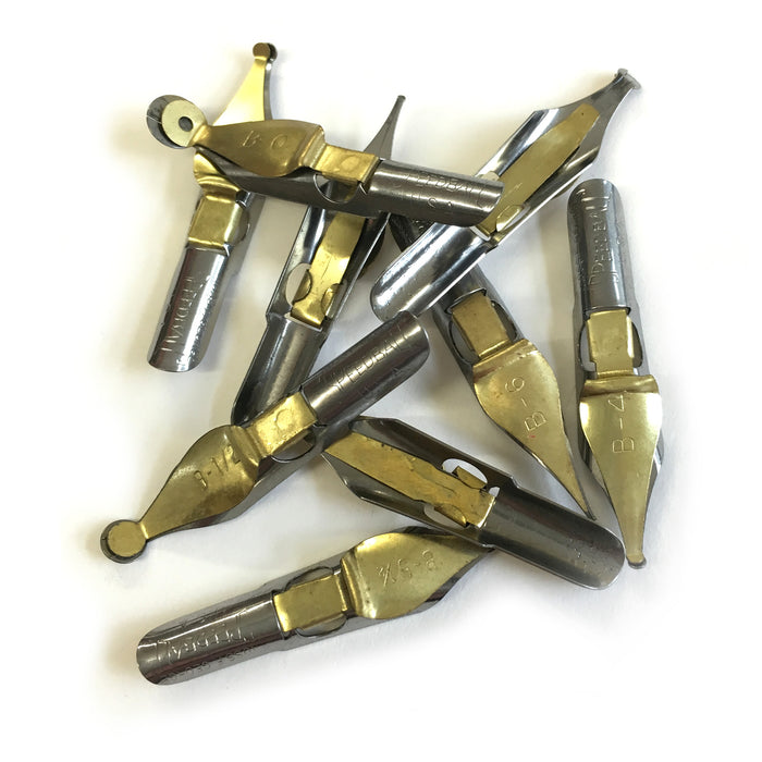 Set of 9 Speedball 'B' Style Nibs | Scribblers Calligraphy Supplies