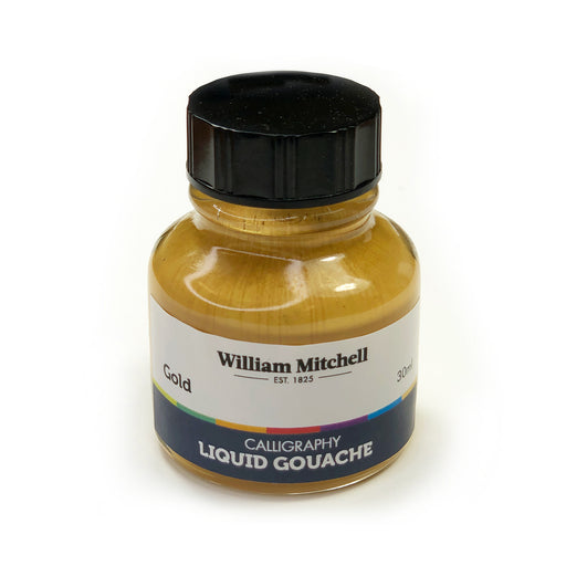 Bottle of Gold William Mitchel Liquid Gouache Ink