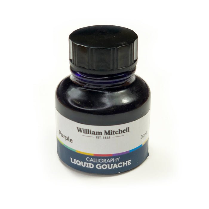 Bottle of Purple William Mitchel Liquid Gouache Ink