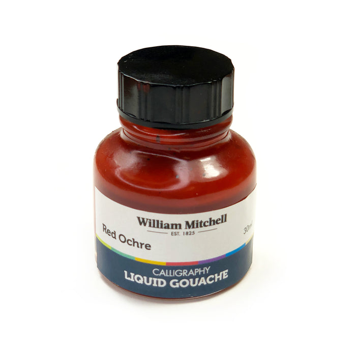Bottle of Red Ochre William Mitchel Liquid Gouache Ink