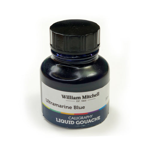 Bottle of Ultramarine Blue William Mitchel Liquid Gouache Ink