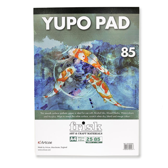 YUPO A4 PAD - ideal for alcohol inks, watercolours and acrylics.