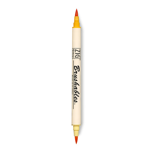 Apricot 052 Kuretake Zig Writer Fine & Bullet Dual-Tipped Marker Pen