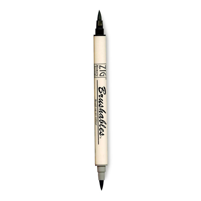 Black 010 Kuretake Zig Writer Fine & Bullet Dual-Tipped Marker Pen