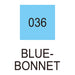 Colour chart for Blue-Bonnett Kuretake ZIG Memory System Calligraphy