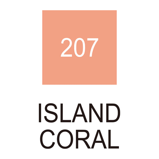 Colour chart for Island Coral Kuretake ZIG Memory System Calligraphy Pen