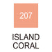Colour chart for Island Coral Kuretake ZIG Memory System Calligraphy Pen