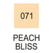 Colour chart for Peach Bliss Kuretake ZIG Memory System Calligraphy Pen