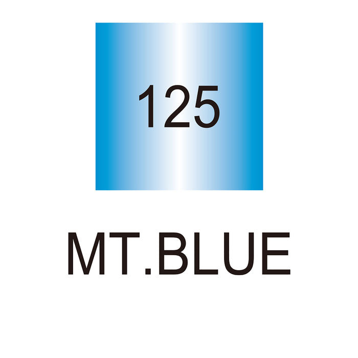 Colour chart for the Metallic Blue (125) Kuretake ZIG Clean Color f Pen
