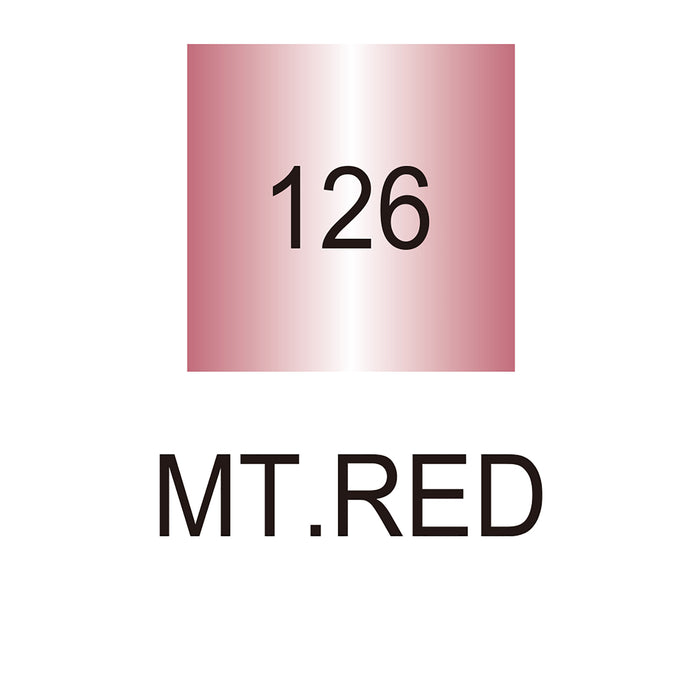 Colour chart for the Metallic Red (126) Kuretake ZIG Clean Color f Pen
