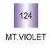 Colour chart for the Metallic Violet (124) Kuretake ZIG Clean Color f Pen