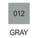 Colour chart for the Gray (012) Chalk Pastel Kuretake ZIG Clean Color f Pen