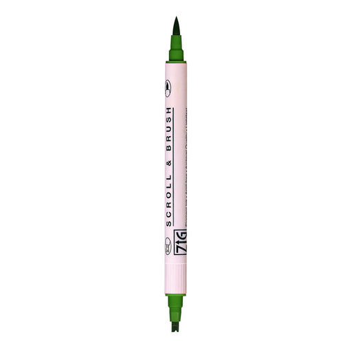 Kuretake ZIG Scroll and Brush Pen Green