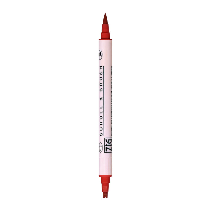 Kuretake ZIG Scroll and Brush Pen Red