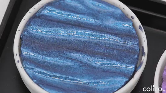 Video showing Coliro Finetec Watercolour Refill Midnight Blue M008