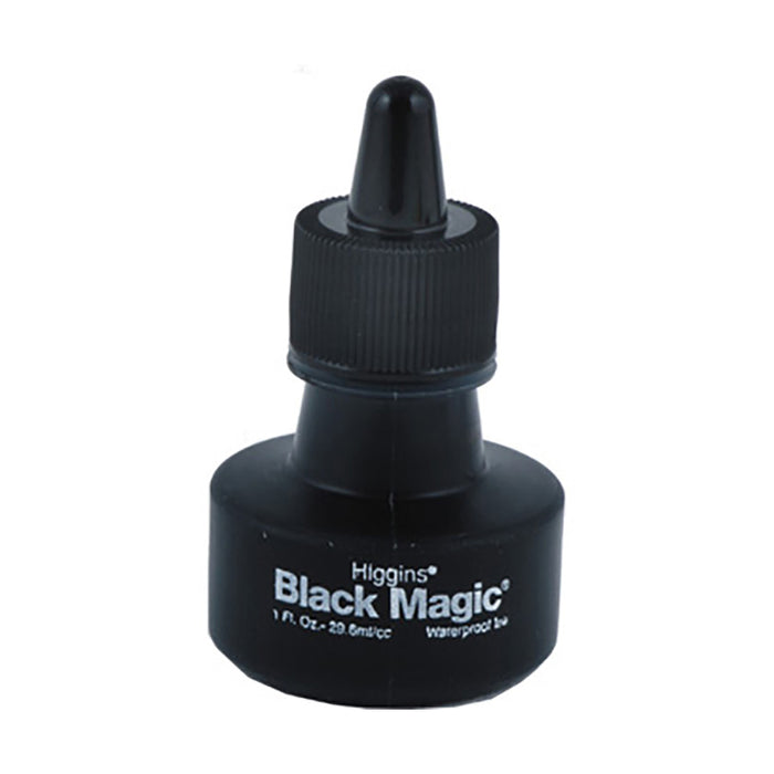 Bottle of Higgins Black Magic Waterproof Drawing Ink