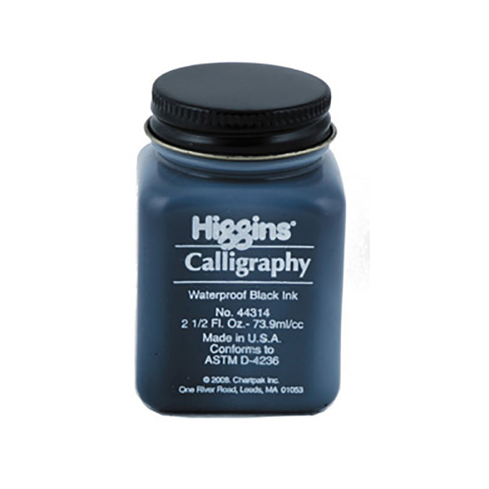 Bottle of Higgins Black Calligraphy Ink (Waterproof)